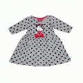Rochie Hello Kitty gri cu buline Disney, 8 ani (128 cm)
