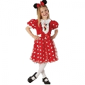 Costum de carnaval Rochita Minnie Rubies, M (5-6 ani/max 116cm)