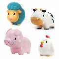 Set 4 jucarii de baie Ferma Munchkin,