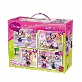Puzzle 4 in 1 Minnie Mouse (12,16,20,24 piese) King,
