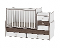 Mobilier transformabil Maxi Plus Lorelli, White/Walnut