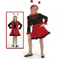 Costum pentru serbare Buburuza cu antene Fries, 104 cm