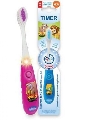 Periuta dinti copii +3 ani Wild Bunch Flashing Timer B-Brite, Albastru