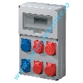 ORGANIZATOR INDUSTRIAL 3X16A SCHUKO 2X16A+1X32A 1P+N+E IP44