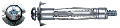 ANCORA TIP MOLLY PENTRU GIPSCARTON / M6X37MM - 11MM