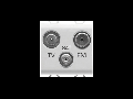 Priza TV-FM-SAT - DIRECT - 2 MODULES - BLACK - CHORUS