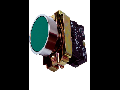 Buton de comanda cu revenire (cap+ etrier+ 1NI), galben, RIT 5