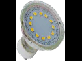 LED Spotlight - 3W GU10 cupa de sticla alba VT-1859