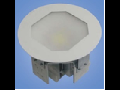 Proiector cu LED, incastrat, diametru 180mm, 40W, dispersor mat /transparent