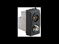Priza TV satelit coaxiala IEC- F mama- tata, trecere 7Db, gri