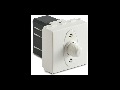 Dimmer pentru sarcina rezistiva, 2 module, cu buton comutator, compatibile cu filtru RFI, 100-500W/230V~ AC, alb