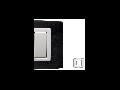 Placa Vitra aluminiu antracit, 2 module, mod comanda alb