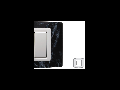 Placa Vitra sticla marmura Sicilia, 2 module, mod comanda alb