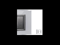Placa Vitra sticla gheata, 2 module, mod comanda argintiu