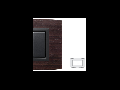 Placa Vitra lemn Wenghe, 4 module, mod comanda gri
