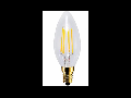 Bec LED Filament,4 w,E14,lumina calda,bulb sticla tip lumanare,DIMABIL
