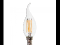 Bec LED Filament,4 w,E14,lumina calda,bulb sticla tip flacara lumanare,DIMABIL
