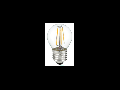 Bec LED Filament,4 w,E27,lumina calda,bulb sticla G45