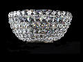 Aplica Diamant Crystal Basfor,2 x E14, 230V, D.25cm,H.12 cm,Nichel