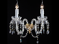 Aplica Diamant Crystal Adel,2 x E14, 230V, D.34cm,H.29 cm,Auriu