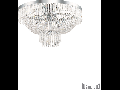 Corp de iluminat cu elemente decorative sub forma de perle din cristal 10x40W