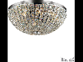 Plafoniera Calypso cu abajur sferic si decoratiuni de cristal 8x40W