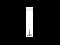 Lampa de podea Isa, 2 becuri, dulie E14, D:400 mm, H:1600 mm, Alb