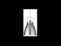 Pendul Presa Mare, 1 bec, dulie E27, D:270 mm, H:450/1250 mm, Crom