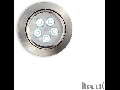 Spot incastrat Delta, D:105 mm 5W, 450Lm, LED, Rotund, Nichel