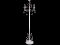 Lampa de podea Elegant Aria ,dulie 3xE14,230V,Diam. 48cm ,H163cm,Alb-Auriu