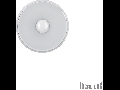 Plafoniera Audi 51, 1 bec, dulie T5, D:250 mm, H:50 mm, Alba