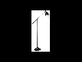 Lampa de podea Newton, 1 bec, dulie E27, D:260 mm, H:1500 mm, Negru