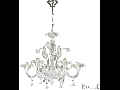 candelabru Ca Vendramin, 6 becuri, dulie E14, D:800 mm, H:900/1350 mm, Transparent