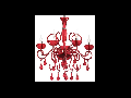 candelabru Lilly, 5 becuri, dulie E14, D:680 mm, H:700/1140 mm, Rosu