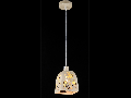 Lampa suspendata Ferro,1 bec dulie E14, 230V,D.18 cm, H.41 cm,Crem