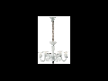 candelabru Teseo, 6 becuri, dulie E14, D:650 mm, H:700/1500 mm, Alb