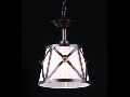 Lampa suspendata  House Country,1 x E14, 230V, D.18cm,H.25 cm,Maro inchis