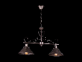 Lampa suspendata  House Iron,2 x E27, 230V, D.75cm,H.48 cm,Maro inchis