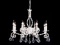 Candelabru  House Templiers,8 x E14, 230V, D.69cm,H.58 cm,Alb