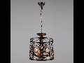 Lampa suspendata  House Rustika,3 x E14, 230V, D.36cm,H.43 cm,Maro inchis