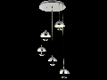 Lampa suspendata Modern Perseus ,LED 5x4,8W,D.44,cm,H.17 cm,Nichel