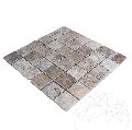 Mozaic Travertin Silver Antichizat 4.8 x 4.8 cm