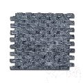 Mozaic Marmura Black Oval Scapitata 1.8 x 5 cm Produs Comanda Speciala