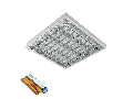 CORP IL. LENA – V CU LED (600MM) 4X9W 6400K INGROPAT 595X295mm CU KIT DE EMERGENTA