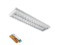 CORP IL. LENA – V CU LED (1200MM) 2X18W 4000K INGROPAT 1195X295mm CU KIT DE EMERGENTA