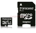 Transcend - Card microSDHC Class 6 16GB