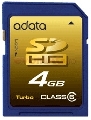 A-DATA - Card SD Class 6 4GB