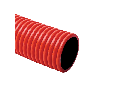 FLEXIBLE DOUBLECOAT CORRUGATED PIPE ?52/?63 RED