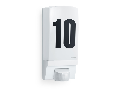 Aplica de perete L1 (alb), senzor de miscare PIR 180° cu numar de casa iluminat, pentru exterior