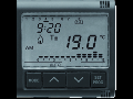 Termostat crono - 230V ac 50/60Hz - 2 MODULES - SYSTEM BLACK